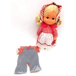 Vintage Kelloggs Sweetheart Corn Doll Promotional with Extra Overall Outfit 1979